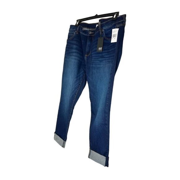 Kut From The Kloth Womens Dark Wash High Rise Boyfriend Jeans Plus Sz 12 W New - Picture 4 of 10